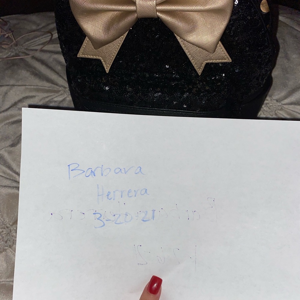 HK 15 black sequin bag NWT